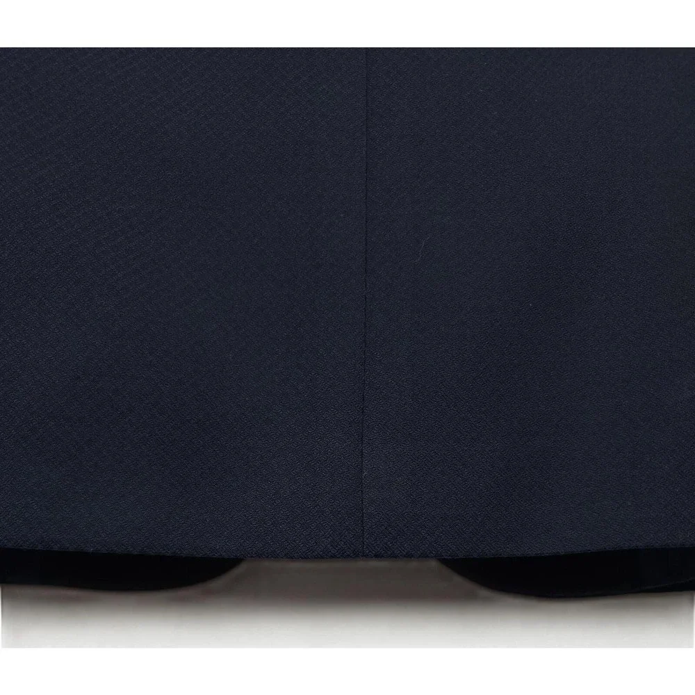 Alfani Mens Slim Fit Tuxedo Jacket Blazer 46L Navy Stretch Diamond Grid NWT